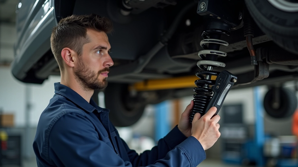 Suspension inspection with diagnostic equipment