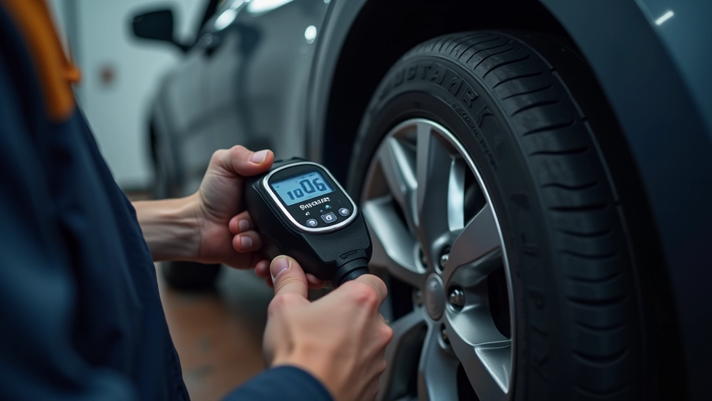 Tire pressure monitoring setup